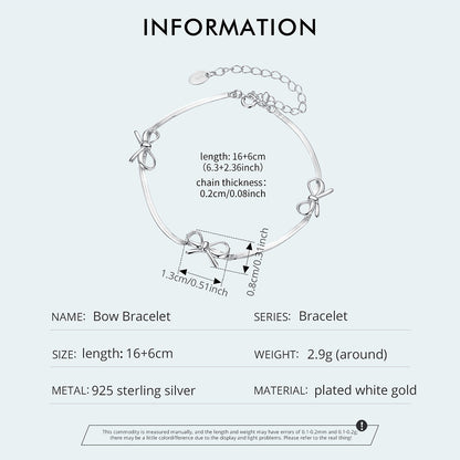 Delicate Bow Detail Bracelet