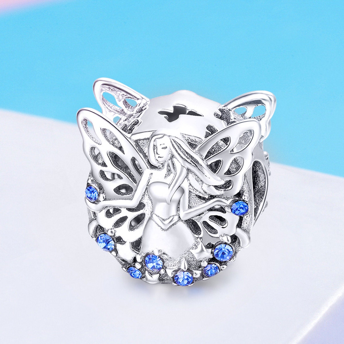 Blue Elf Fairy Charm