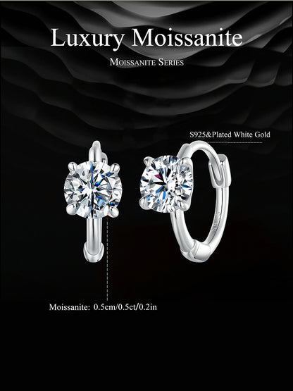 Sparkling Moissanite Ear Climbers