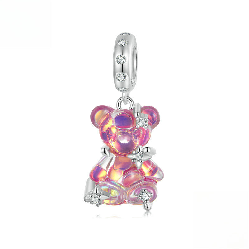 Dream Colored Bear Pendant Charm Collection