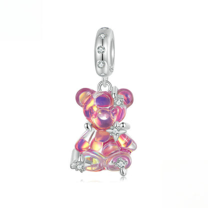 Dream Colored Bear Pendant Charm Collection