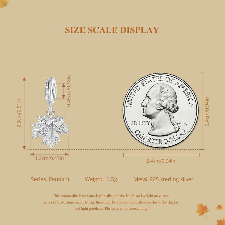 Maple Leaf Pendant Charm