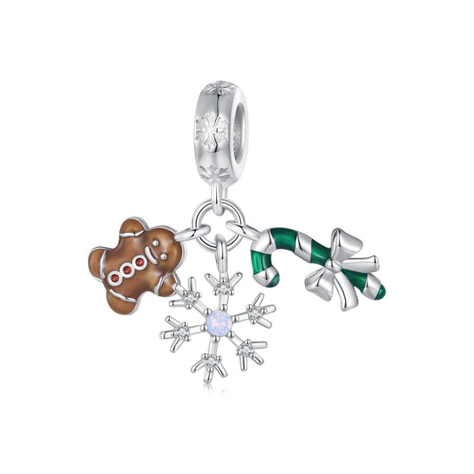 Snowy Christmas Eve Pendant Charm
