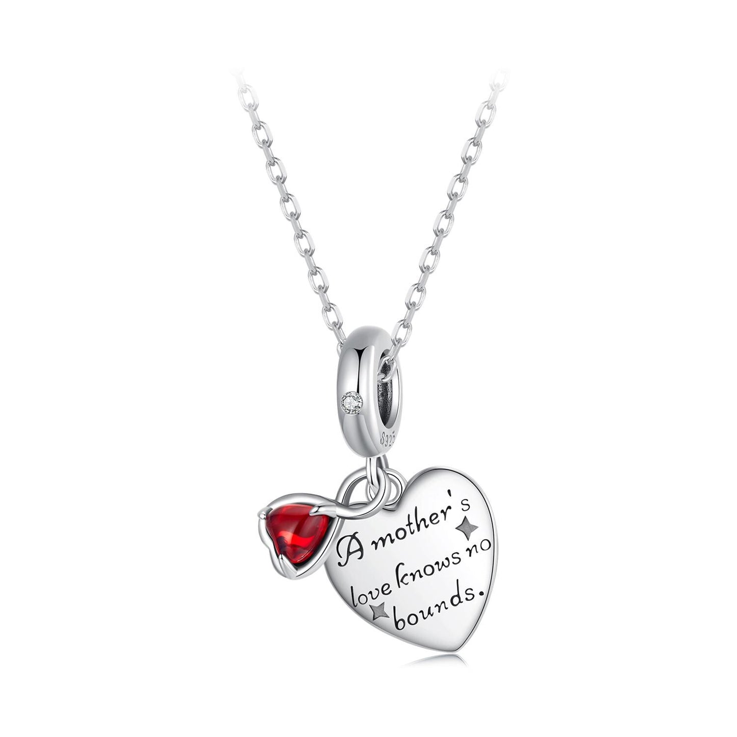 Mother's Day Heart Pendant Charm