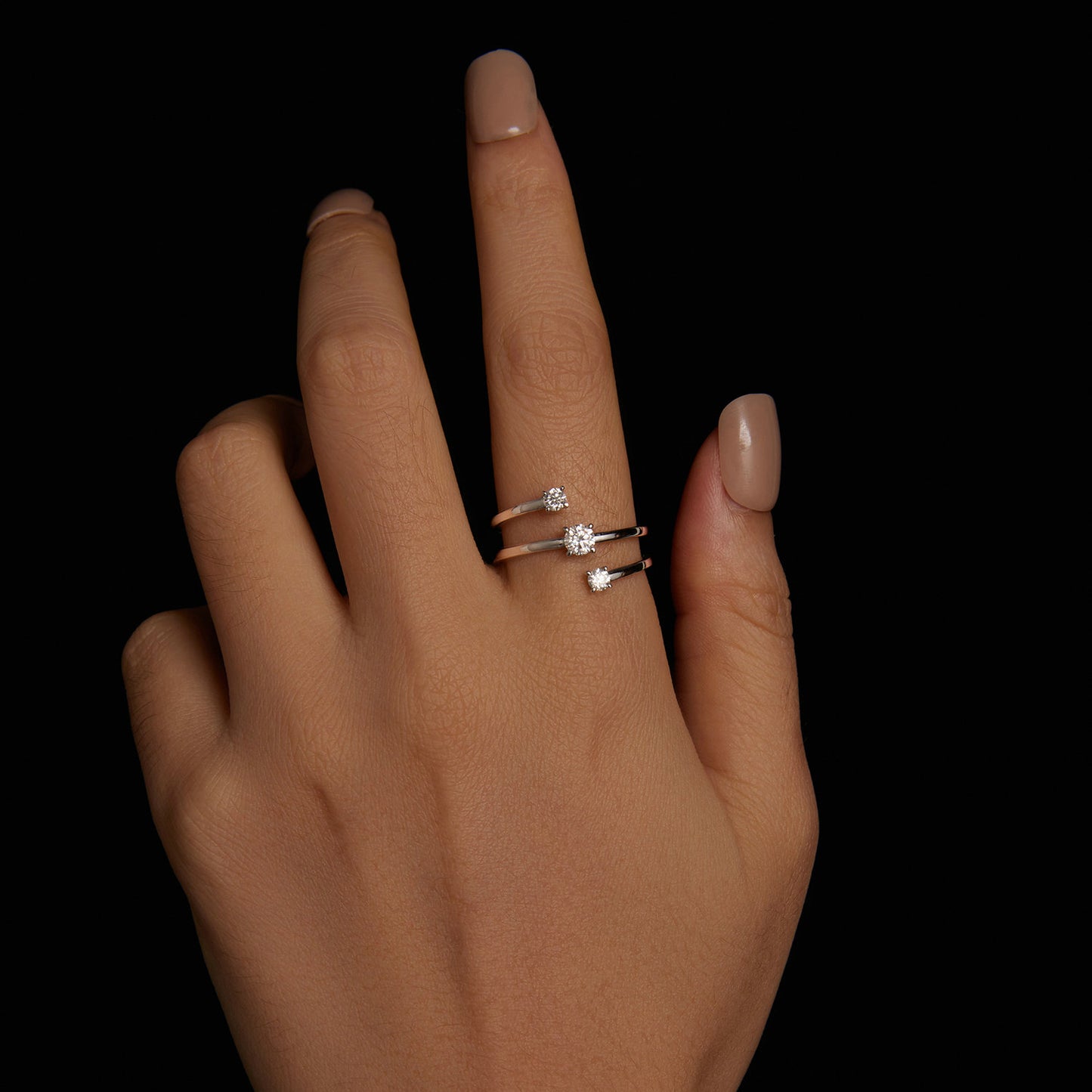 0.3 Carat Woven Moissanite Ring