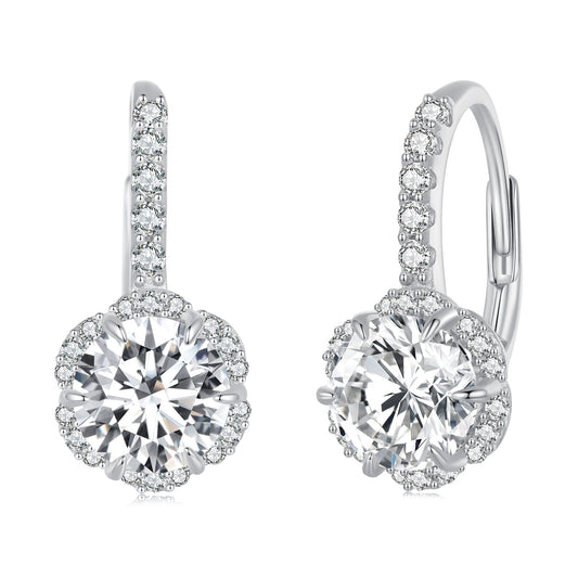 1ct Moissanite Spring Earring