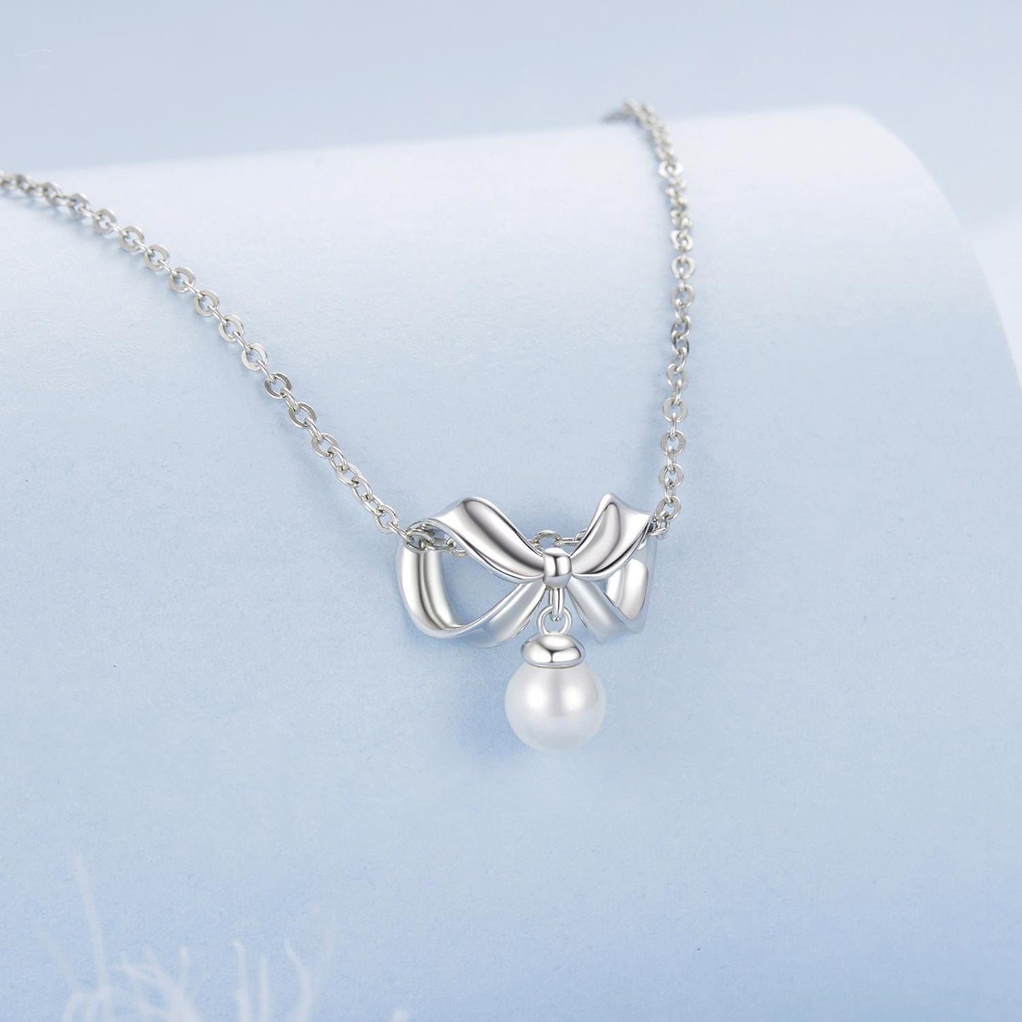Pearl Bowknot Charm