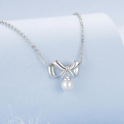 Pearl Bowknot Charm