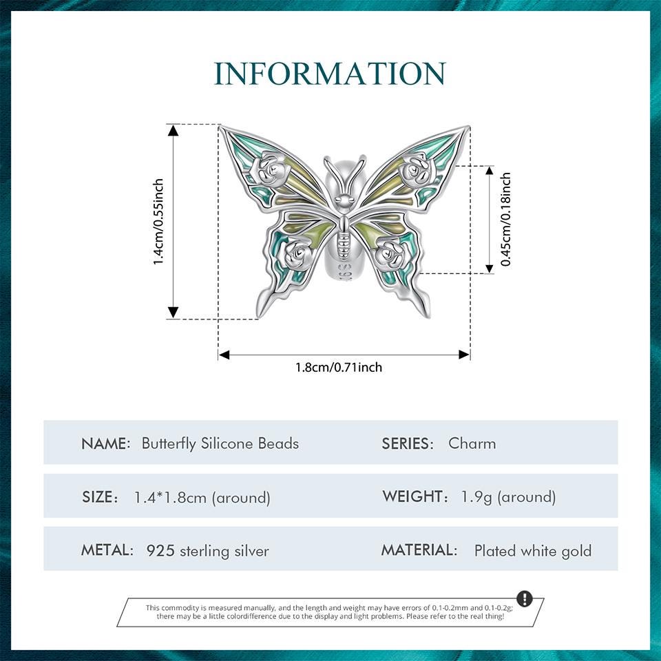 Butterfly Silicone Beads Charm