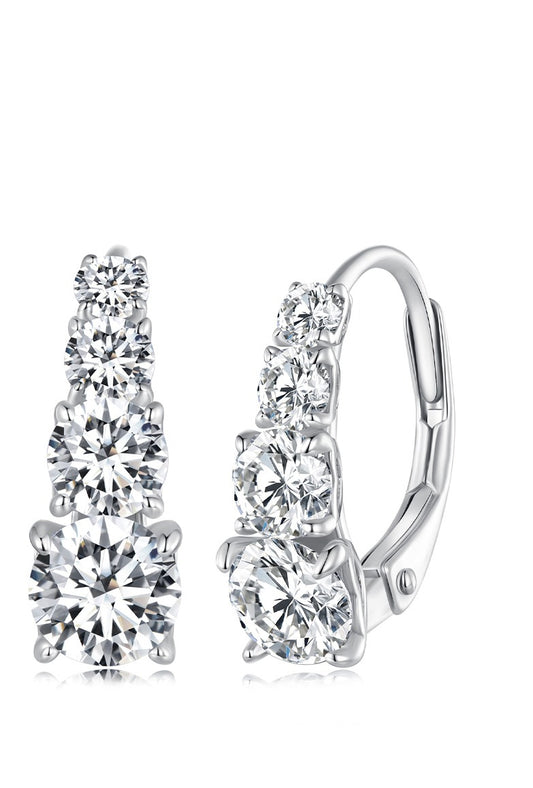 Moissanite Spring Ear Climbers