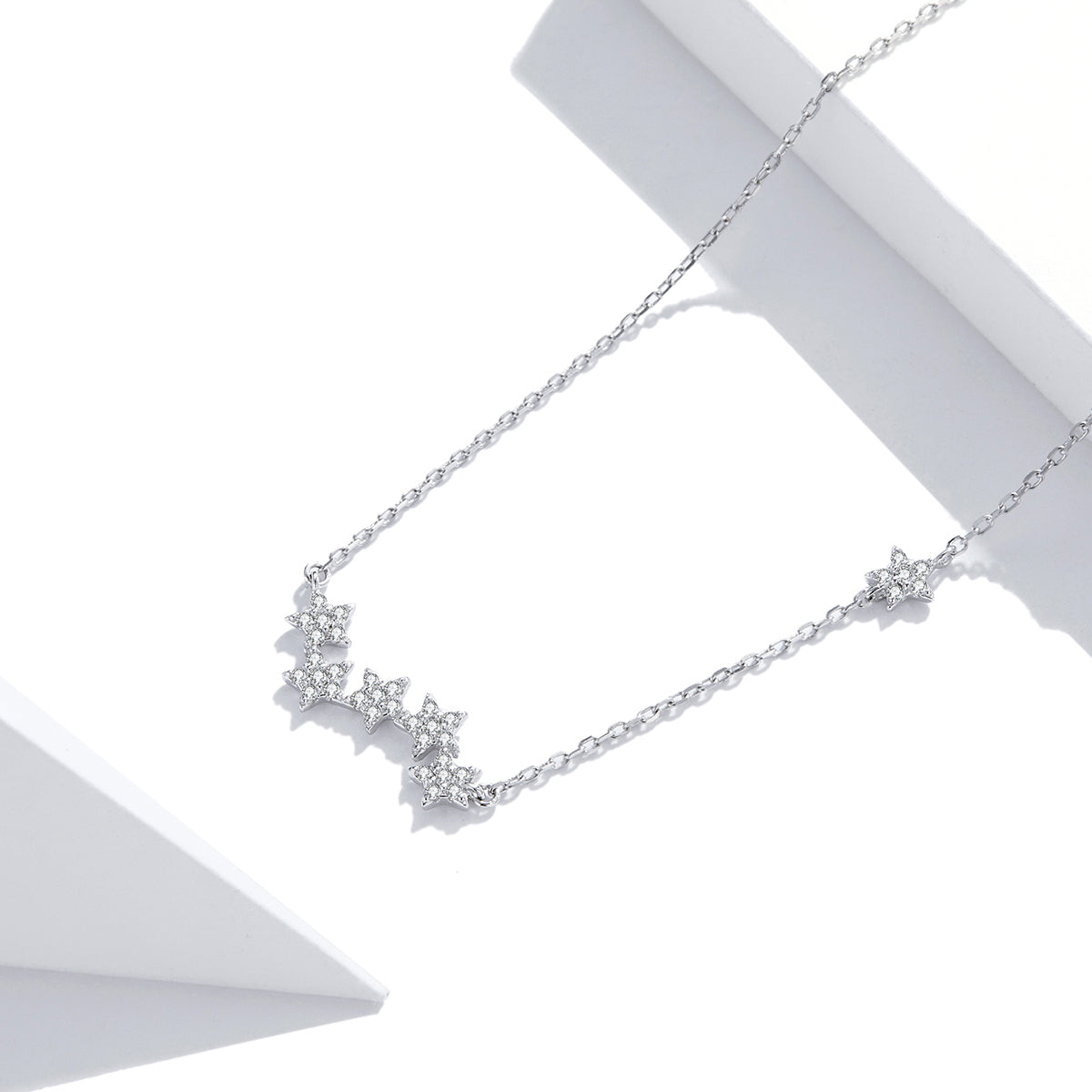 Dazzling Star Cluster Necklace