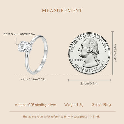 1 Carat Moissanite Ring