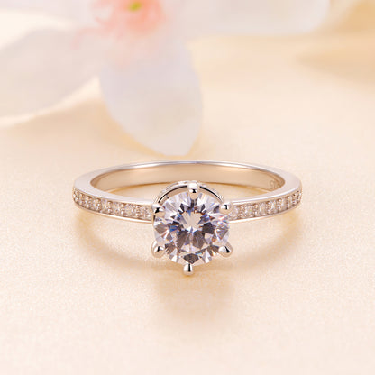 Dazzling Moissanite Wedding Ring