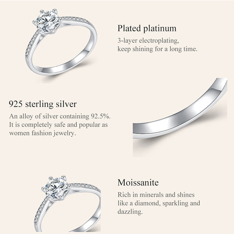 Dazzling Moissanite Ring