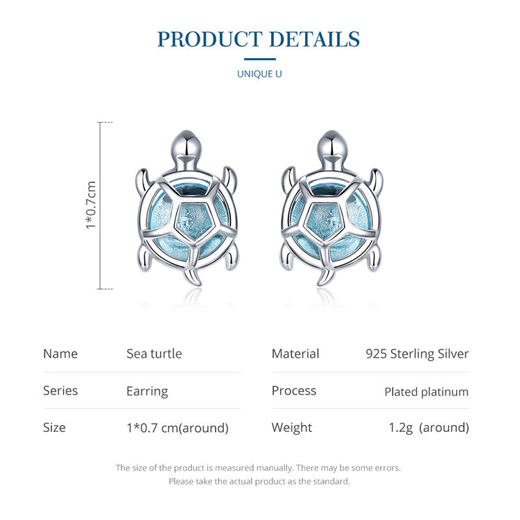 Playful Turtle Hoop Earrings