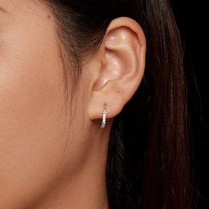 Heart-Shaped Moissanite Ear Climbers