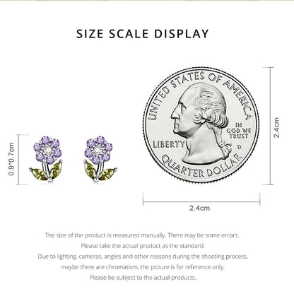 Delicate Flower Stud Earrings