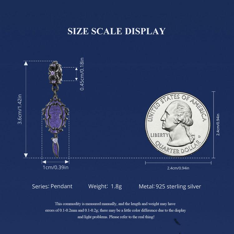 Magic Mirror Pendant Charm