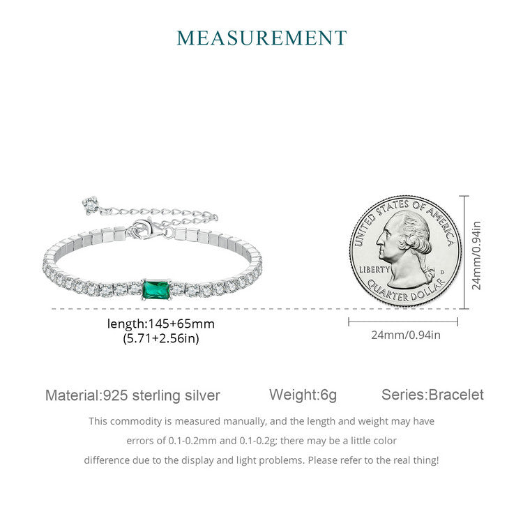 Elegant Emerald Tone Bracelet