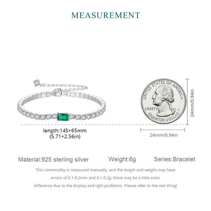 Elegant Emerald Tone Bracelet