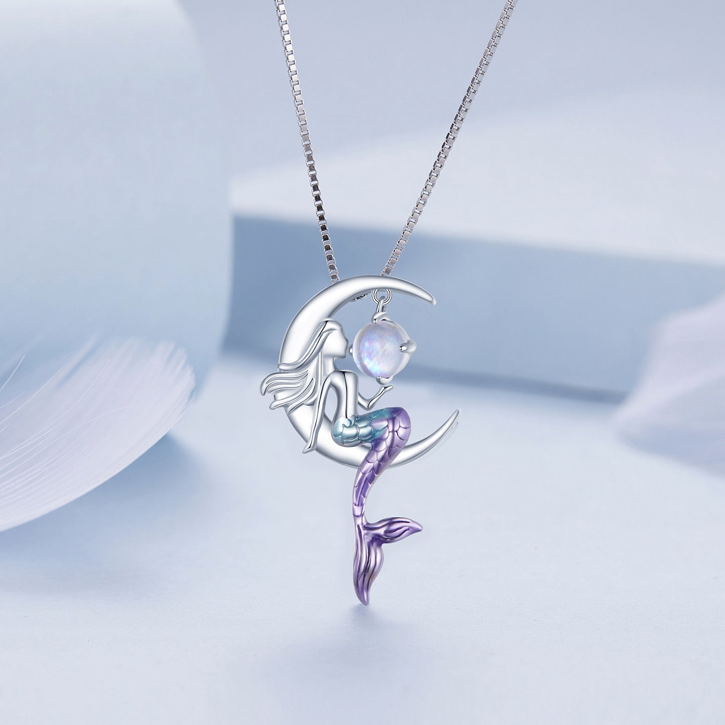 Mermaid Tail Pendant Necklace