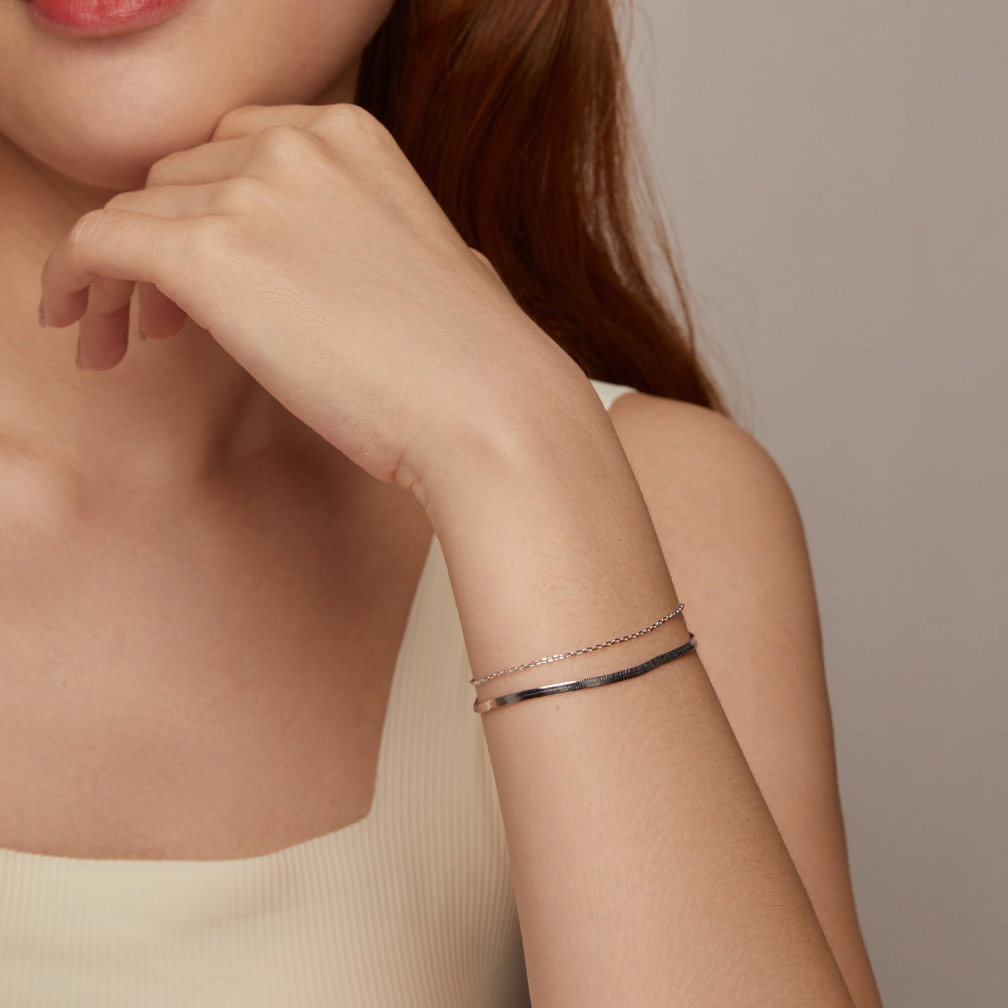 Delicate Double-Layer Bracelet