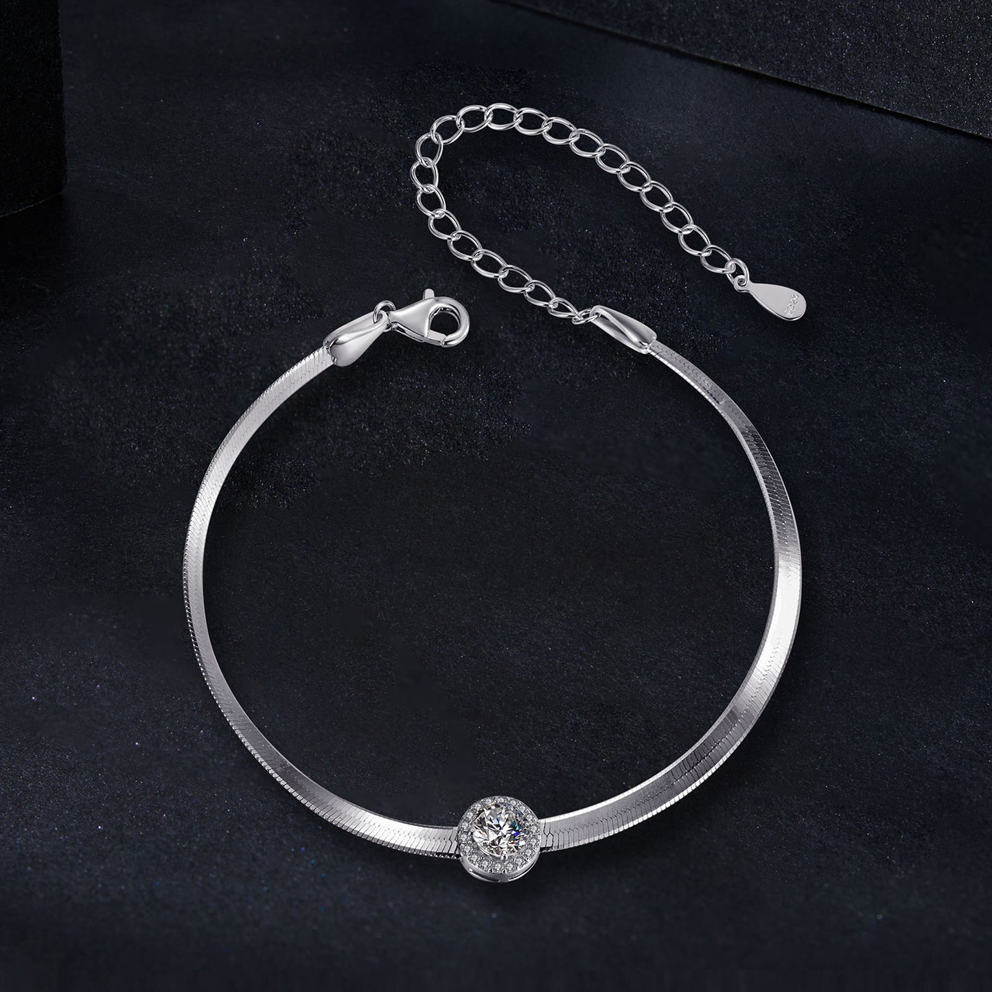0.5ct Snake Chain Moissanite Bracelet