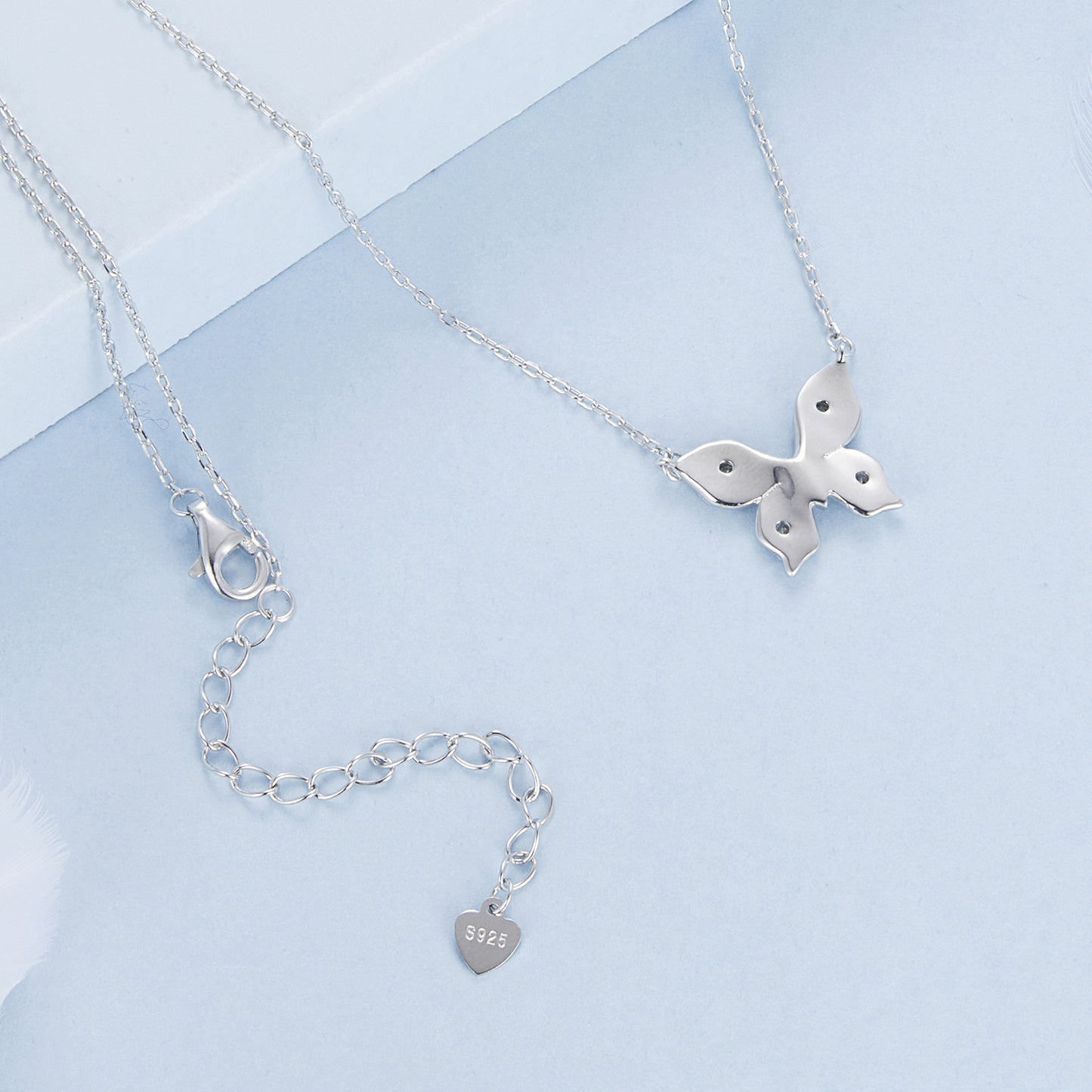 Rose and Butterfly Necklace