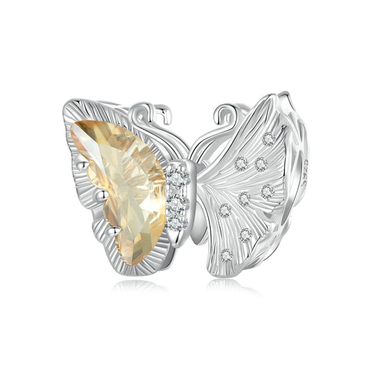 Ginkgo Butterfly Charm,
