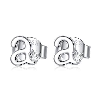 Alphabet M Stud Earrings