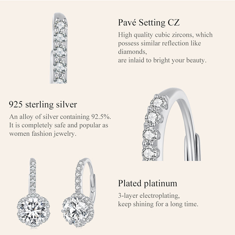 1ct Moissanite Spring Earring