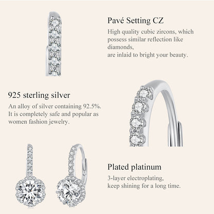 1ct Moissanite Spring Earring