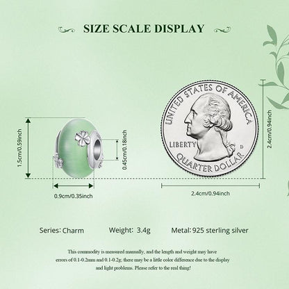 Four-leaf Clover  Murano Beads Charm