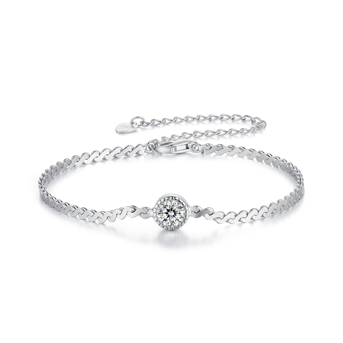0.5ct Sparkling Moissanite Bracelet