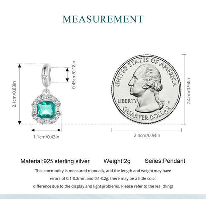 Mysterious Green Light Pendant Charm