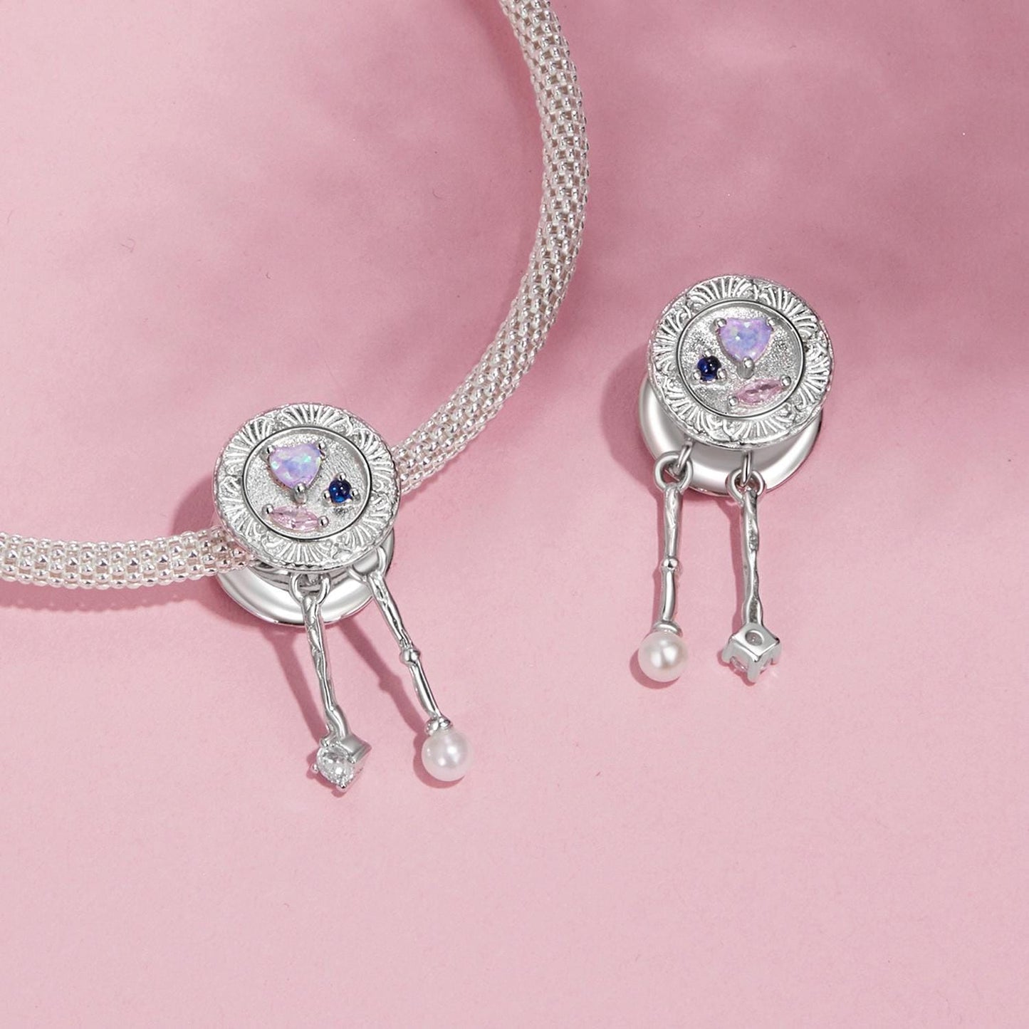 Romantic tableware Bead Charm