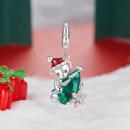 Christmas Bear Pendant Charm