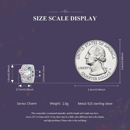 Dazzling Fireworks Stopper Beads Clip Charm