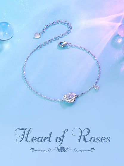 Rose Blossom Heart Bracelet