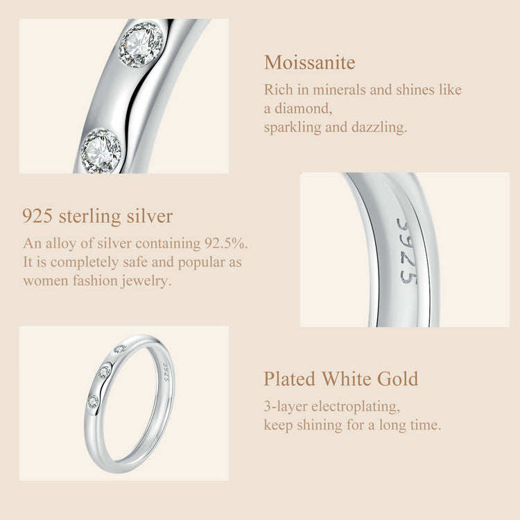 Halo Moissanite Ring