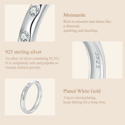 Halo Moissanite Ring