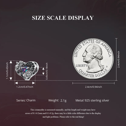 Midnight Rose Beads Charm, SCC3201