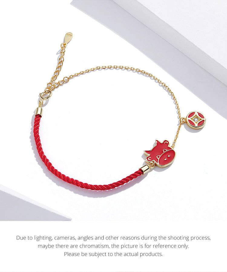 Prosperity Ox Charm Bracelet