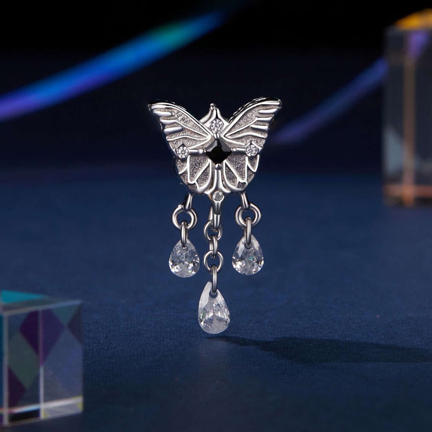 Cross Butterfly Charm