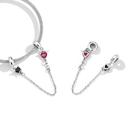 Angel and Demon-Silicone Safety Chain Charm