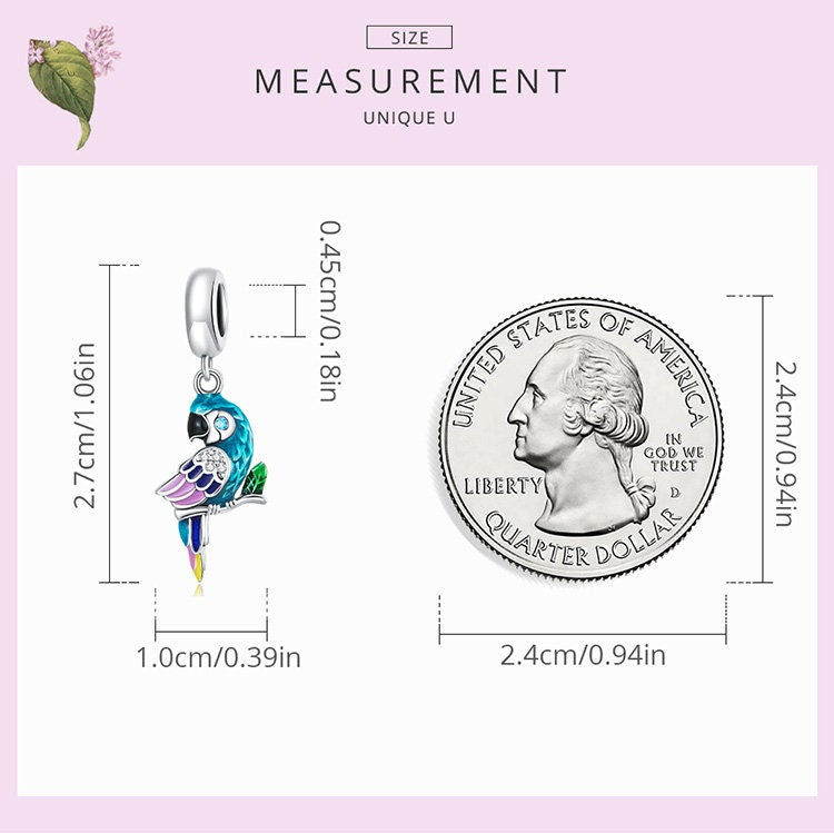 Parrot Pendant Charm