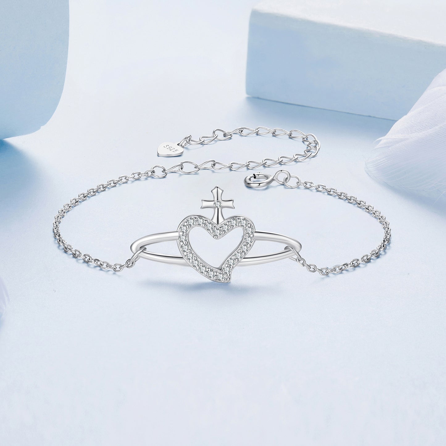 Celestial Heart Charm Bracelet