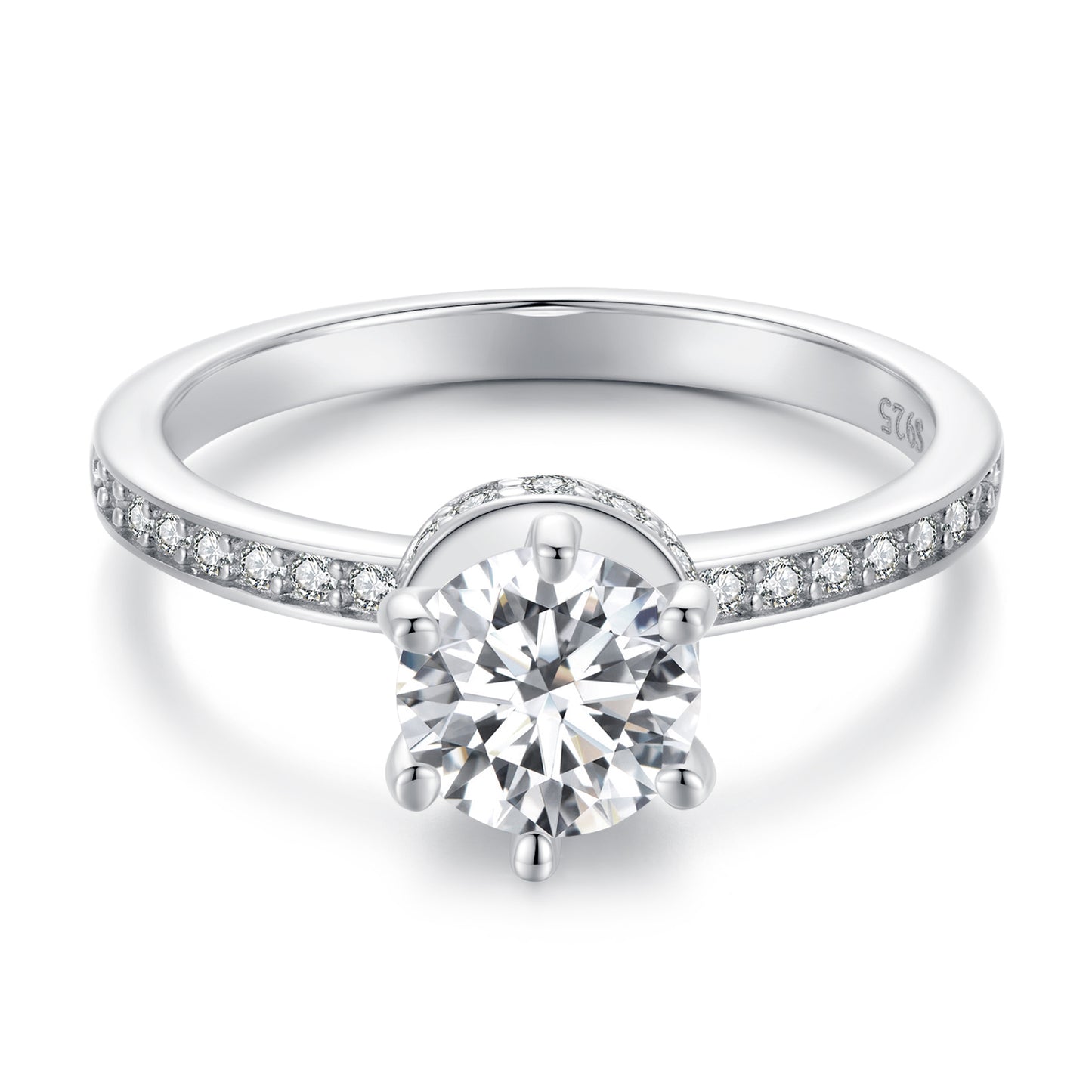 Dazzling Moissanite Wedding Ring