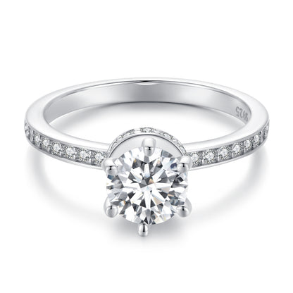 Dazzling Moissanite Wedding Ring