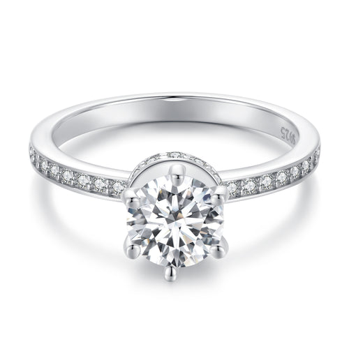 Dazzling Moissanite Wedding Ring